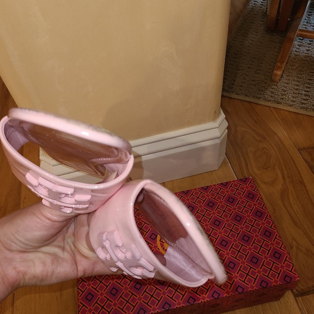Tory Burch Designer Eleanor Pink Slide Sandals 9.5 - Picture 5 of 9